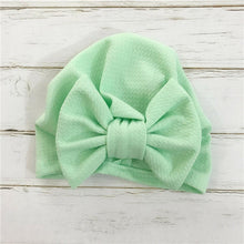 Load image into Gallery viewer, Elegant Winter Autumn Baby Girls Hat Big Bow Cotton Wool Knitted Thick Warm Baby Hat For Girls