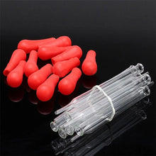 Load image into Gallery viewer, 5Pcs 10ml Glass Pipette Medicine Laboratory Dropper Red Rubber Head Pipet Dropper for Office School Chemistry Supplies Lab Tubes