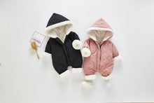 Load image into Gallery viewer, Modern Elegant Winter Children's baby Plush Thickened Cotton Jumpsuit Jacket For New Baby Boys and Girls