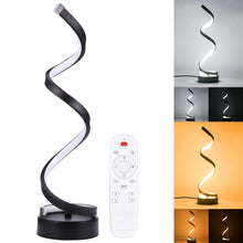 Load image into Gallery viewer, LED Spiral Table Lamp Modern Curved Desk Bedside Lamp Dim able Warm White Light For Living Room And Bedroom