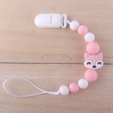 Load image into Gallery viewer, Handmade Animal Pendant Pacifier Clips Chain Nipple Holder for Infant Baby Pacifier