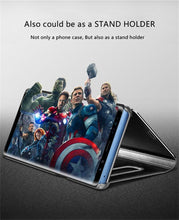 Load image into Gallery viewer, Smart Flip Phone Case For iPhone X XR XS 5 5S SE 7 8 6 6S Plus 11 12 13 Mini Pro Max 2020 Mirror Window Standing Holder Cover Mirror Screen Smart Plating Case 360 Full Body Ultra Thin Intelligent Protective Case