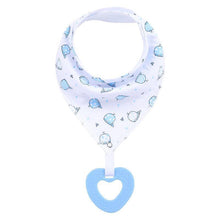 Load image into Gallery viewer, 100% Organic Cotton Super Absorbent And Soft Unisex Baby Bandana Drool Bibs And Teething Toys For Newborn