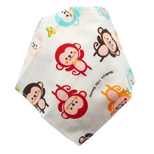 Load image into Gallery viewer, Baby Bibs Triangle Cotton Cartoon Child Bandana Dribble Bibs Newborn Slabber Absorbent Cloth For Baby and Kids
