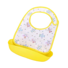 Load image into Gallery viewer, Baby Bibs Waterproof Silicone Feeding Saliva Towel Newborn Cartoon Aprons Baby Bibs Detachable For Kids
