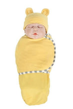 Load image into Gallery viewer, Newborn Wrapping Swaddle Baby Envelop Wrap Blanket Baby Hat Sleeping Bag Set Sleep Bag