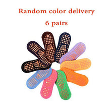 Load image into Gallery viewer, 6 Pairs Cotton Baby 's Non-slip Boat Low Cut Floor Socks With Rubber Grips For Boys & Girls Sock