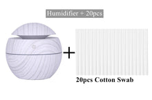 Load image into Gallery viewer, Ultrasonic Air Humidifier Wood Essential Aroma Oil Diffuser With LED Light Electric Aromatherapy Mist Maker