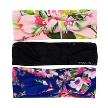Load image into Gallery viewer, Fashion Baby Nylon Bow Headband Newborn Bowknot Round Ball Head wrap Flower Turban Girls Hair Bands Bow For Kids