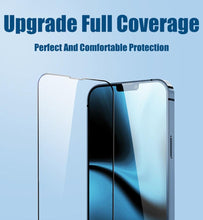 Load image into Gallery viewer, 4Pcs Full Cover Screen Protectors for IPhone 13 11 12 Pro Max Mini 13Pro 11Pro 14 PRO XS MAX X XR SE 6S 8 7 Plus Tempered Glass Ultra Clear Tempered Glass Case Friendly Easy to Install Screen Protector