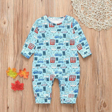 Load image into Gallery viewer, Baby Clothes Boys Girls Romper Floral Dinosaur Car Printed Long Sleeve Cotton Romper Kids Jumpsuit Playsuit For Kids