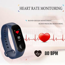 Load image into Gallery viewer, Proffesional Smart Sport Watch With Band Blood Pressure Monitor and Bracelet M3Plus Wristband for Men and Women In Modern Design