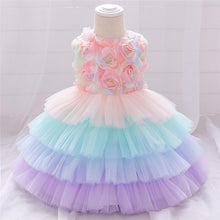 Load image into Gallery viewer, Luxury Elegant Handamde Girls Baby Dresses Lace Tulle Baptism Dresses for Party and Wedding Baby Clothing Dress