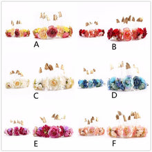 Load image into Gallery viewer, Luxury Modern Brazil Stlye Baby and Mother Feather Flower Headdress Headwear European Flower Headband For Mother and Daughter