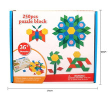 Load image into Gallery viewer, 250pcs Wooden Geometric Clever Board Puzzle 3D Board Toy Baby Early Educational Learning Toys for Children Game (Multicolor)