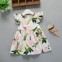 Load image into Gallery viewer, Baby Summer New Children Female Cotton A-Line Dress Kids Clothes Floral Princess Tutu Dresses For Girls