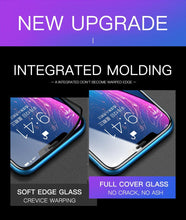 Load image into Gallery viewer, 20D Full Cover Tempered Glass For iPhone 11 12 13 mini Pro X XR XS Max Screen Protector For iPhone 6 7 8 Plus SE Protective Film HD Clear Easy Installation Frame 9H Hardness Bubble Free Anti-Scratch & Anti-Fingerprint