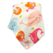 Load image into Gallery viewer, Baby Bibs Triangle Cotton Cartoon Child Bandana Dribble Bibs Newborn Slabber Absorbent Cloth For Baby and Kids