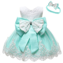 Load image into Gallery viewer, Luxury Modern Baby Girl Christmas Dress Newborn Baby Girls Bow Dresses For Baby 1st Year Birthday Party