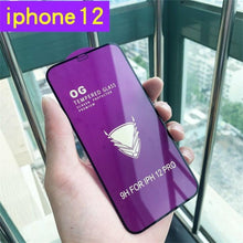 Load image into Gallery viewer, 3PCS Tempered Glass OG Screen Protector for iPhone 14 13 12 11 Pro XS Max X XR Full Glue Cover Big Curved 7 8 Full Coverage Screen Protector iPhone Glass Screen Protector