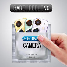 Load image into Gallery viewer, Camera Lens Tempered Glass For iPhone 12 11 Pro Max 12 Mini Full Cover Camera Ring Protector Sticker On iPhone12 Anti Scratch Camera Lens Protector 9H HD Camera Tempered Glass