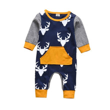 Load image into Gallery viewer, Newborn Baby Rompers Pajama Cotton Cute Letter I Love Daddy and Mummy Long Sleeve rompers Clothes For Baby Kids