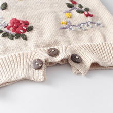 Load image into Gallery viewer, Newborn Baby Girl's Knit Rompers Cotton Floral Play suit Baby Jumpsuit For Girls And Boys