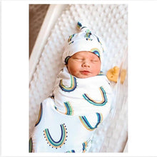 Load image into Gallery viewer, Baby Envelope Newborn Rainbow Baby Swaddle Blanket Set Cotton Swaddling Bag Sleep Sack Bedding Sleep Bag