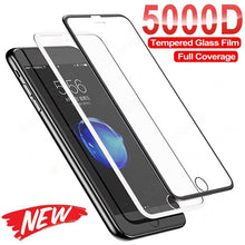 Load image into Gallery viewer, 5000D Full Protective Glass For iPhone SE 2020 6 6S 7 8 Plus Tempered Screen Protector iphone6 iphone7 iphone8 Safety Glass Film High-definition Tempered Glass Durable And Strong Screen Protector For iPhone