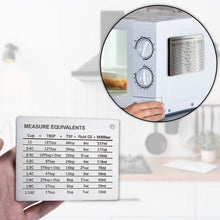 Load image into Gallery viewer, Stainless Steel Measurement Conversion Chart With Strong Magnet For Cups, Tablespoons, Teaspoons, Fluid Oz And Milliliters Conversions