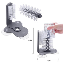 Load image into Gallery viewer, Water Bottle Cleaning Brush with Suction Base Glass Beer Cup, Long Leg Cup, Wine Glass Bar Kitchen Tools