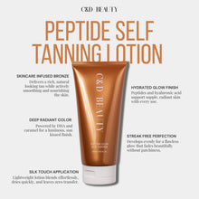 Load image into Gallery viewer, Peptide Self Tanning Lotion
