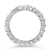 Load image into Gallery viewer, 14K White Gold 2 1/3 Cttw Asscher Cut Lab Grown Diamond Eternity Band Ring (E-F Color, VS1-VS2 Clarity) - Ring Size 5.5