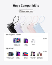 Load image into Gallery viewer, Anker Power Bank (10K, Fusion, Built-In Cable)