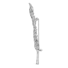 Load image into Gallery viewer, 18K White Gold 2 7/8 Cttw Diamond Feather Brooch Pin (G-H Color, VS1-VS2 Clarity)