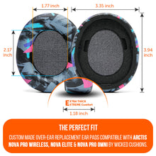 Load image into Gallery viewer, Arctis Nova Pro Wireless, Nova Elite & Nova Pro Omni Earpads - WC PadZ Nova Pro Wireless