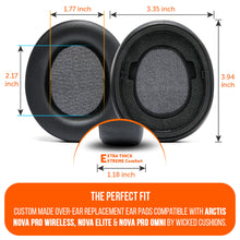 Load image into Gallery viewer, Arctis Nova Pro Wireless, Nova Elite & Nova Pro Omni Earpads - WC PadZ Nova Pro Wireless