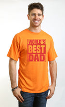 Load image into Gallery viewer, World's Best Dad Men's Bamboo Viscose/Organic Cotton Short Sleeve Graphic T-Shirt