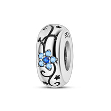 Load image into Gallery viewer, 100% 925 Sterling Silver Rainbow Zircon Butterfly Dragon Silicone Stopper Charms - Colorful Beads for DIY Bracelets, Customizable Jewelry for All Occasions