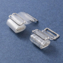 Load image into Gallery viewer, 1/2/3 Pairs Metal Buckle Bra Straps Belt Women's Elastic Transparent Silicone Adjustable Portable Frosted Intimates Accessories