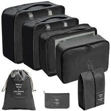 Load image into Gallery viewer, 7/8/9/10 Pcs Travel Organizer Packing Cubes – Lightweight Polyester Luggage Storage Bags for Clothes, Shoes, and Accessories