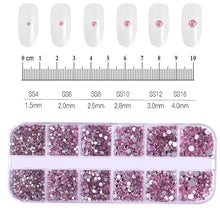 Load image into Gallery viewer, 100/50cm Luxury Crystal Chain Nail Charms - 1.5/2mm Clear & AB Diamond Nail Art Decoration