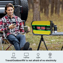 Load image into Gallery viewer, 4000W Vehicle Smart Inverter Dual LCD Display 12V To 220V/110V Intelligent Power Inverter Digital Power Inverter for RV Caravan