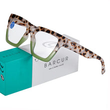 Load image into Gallery viewer, BARCUR Retro Fashionable Unique Leopard Pattern Reading Glasses for Women and Men โ Stylish Clear Prescription Eyewear with Fashion Color Options โ Trendy Rectangular Presbyopia Glasses with Personalized Gift Box for Daily Use