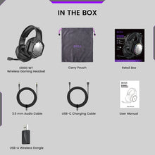 Load image into Gallery viewer, EKSA 2.4GHz Wireless Headphones E1000 WT 7.1 Surround Wired Gaming Headset Gamer with ENC Mic Low Latency for PC/PS4/PS5/Xbox