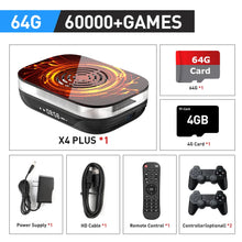 Load image into Gallery viewer, KINHANK Amlogic S905X4 Retro Video Game Console Super Console X4 Plus 90000 Game for 60+ Emulators Arcade/MAME/NAOMI 4K HD TVBox