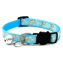 Load image into Gallery viewer, Cat Collar with Bell โ Adjustable Star & Moon Pet Necklace
