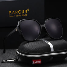 Load image into Gallery viewer, BARCUR Oversized Square Polarized Sunglasses for Women – Fashion Gradient Lens Summer Eyewear with UV400 Protection – Lightweight PC Comfortable Frame Trendy Street Style Shades for Summer Shopping Beach & Travel