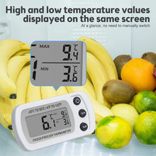 Load image into Gallery viewer, Hanging Household Mini Digital Electronic Fridge Frost Freezer Room LCD Refrigerator Thermometer Meter With Hook -20°C~50°C