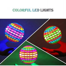 Load image into Gallery viewer, Flying Spinner Ball with LED Lights – Hand-Controlled Boomerang Toy for Kids & Adults, 360° Rotating Indoor Outdoor Hover Ball